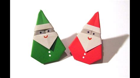 Christmas Origami Santa Claus - Easy origami - How to make an easy ...