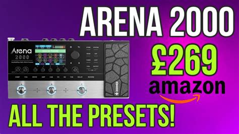 DONNER ARENA 2000 PRESET PLAYTHROUGH - AMAZON MULTI EFFECTS PEDAL DEMO Part 1 - YouTube