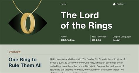 Lord Of The Rings Symbols And Meanings