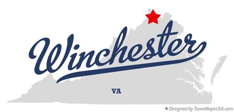 Map of Winchester, VA, Virginia