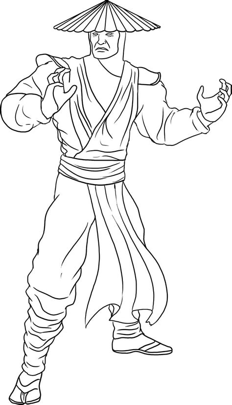 Free Printable Mortal Kombat Coloring Pages For Kids