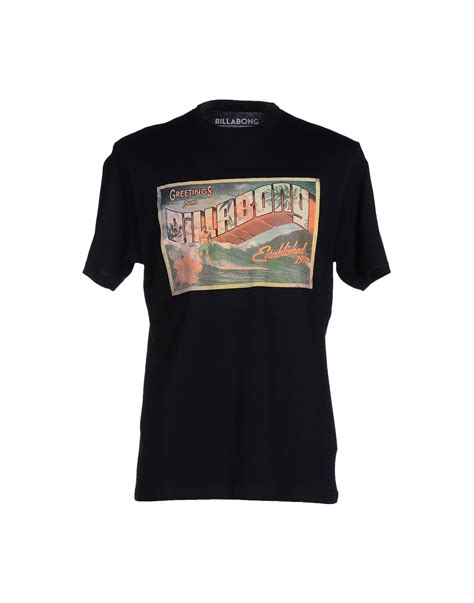 Billabong T-shirt in Black for Men (White) | Lyst