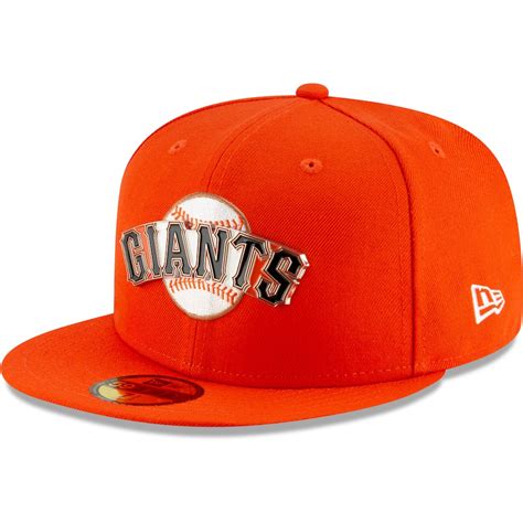 Men's San Francisco Giants New Era Orange Metal & Thread 59FIFTY Fitted Hat