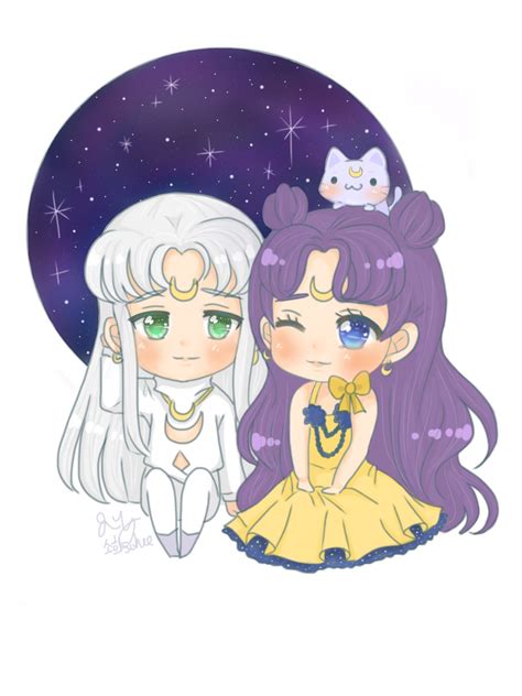 Sailor Moon- Luna and Artemis (Human form) by SoheesBobaz on DeviantArt