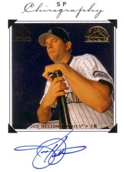 Todd Helton Autograph Baseball Card