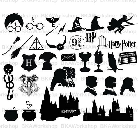 Harry Potter Silhouettes | Regle de vie, Harry potter, Projets à essayer