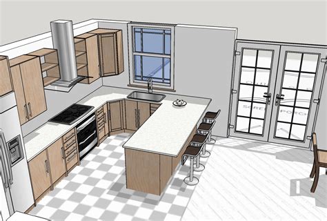 Modern Kitchen Sketchup Model - IMAGESEE