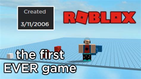 What was the FIRST ROBLOX GAME? - YouTube