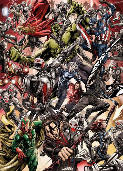 The Avengers versus Ultron by Titancross on DeviantArt