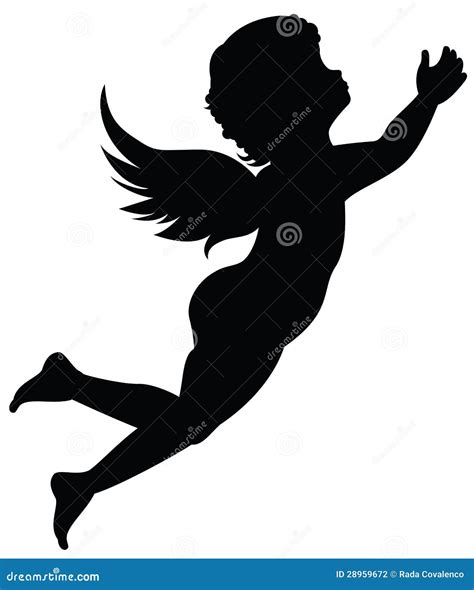 Silhouette Of Angel Stock Photography - Image: 28959672