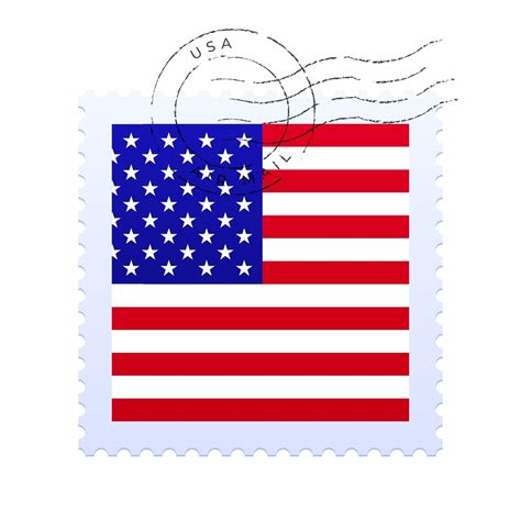 usa postage mark. National Flag Postage Stamp isolated on white 3261460 ...