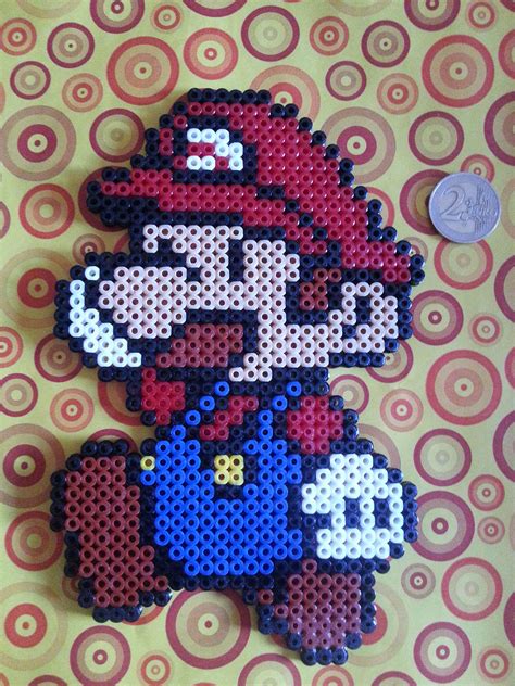 Mario Bross, hama beads midi, perler | Hama beads mario, Hama beads ...