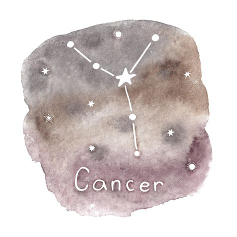 Premium AI Image | Cancer zodiac sign watercolor illustration