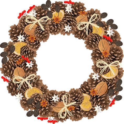 Christmas Wreath - Free vector graphic on Pixabay