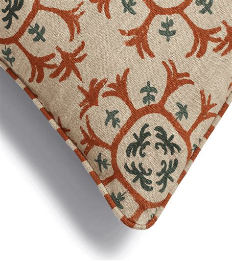 Odonata Pillow Cover - Dirty Orange | OKA US
