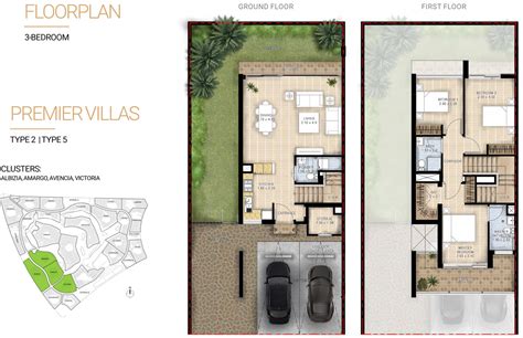 UNO Villas at Damac Hills 2 - Floor Plans | 3 Bedrooms