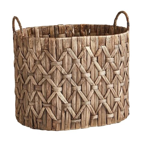 Large Water Hyacinth Basket in 2020 | Water hyacinth, Basket, Living room baskets