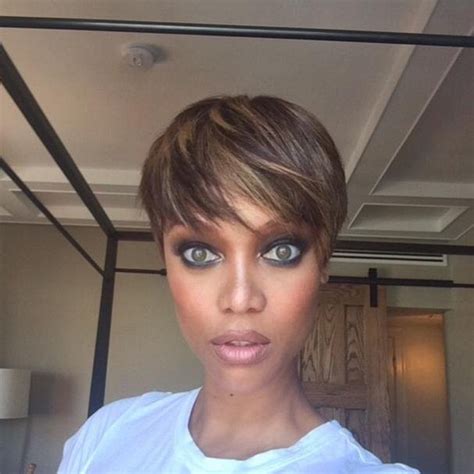 Tyra Banks chops long locks into pixie cut - UPI.com