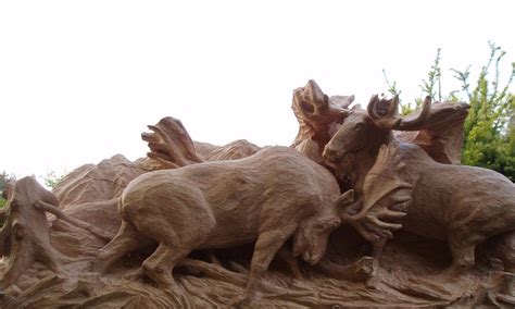 moose Bull fighting in progress6 by woodcarve on DeviantArt