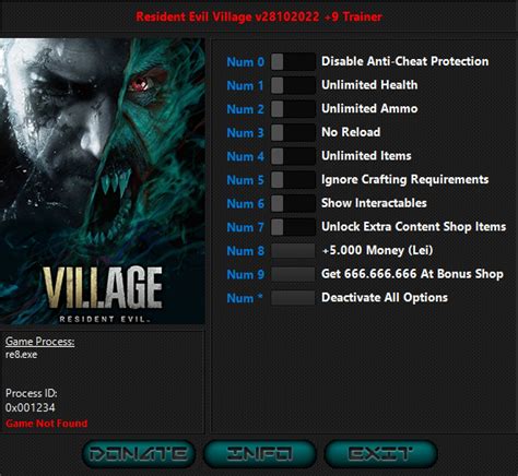 Resident Evil Village Cheat Sheet R/residentevil, 46% OFF