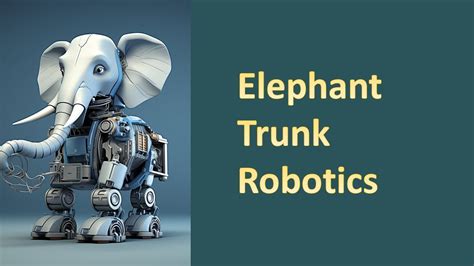 Elephant Trunk Robotics | Bioinspired Design Insights | Biode.org - YouTube