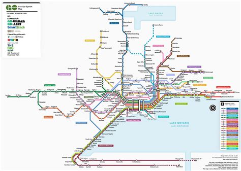 Someone made a map of every single GO Transit line ever proposed