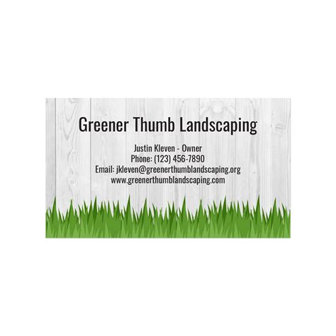 Landscaping Business Cards