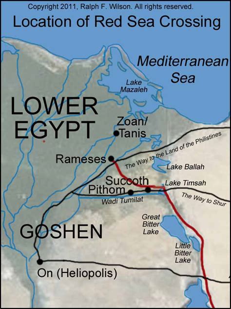 Appendix 2. The Route of the Exodus. Moses Bible Study