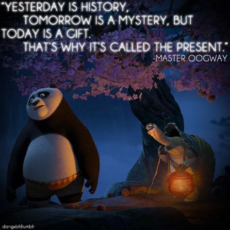 Kungfu Panda, Yesterday is history | Kung fu panda quotes, Master ...