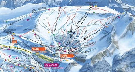 plan des pistes de La station de ski de Flaine