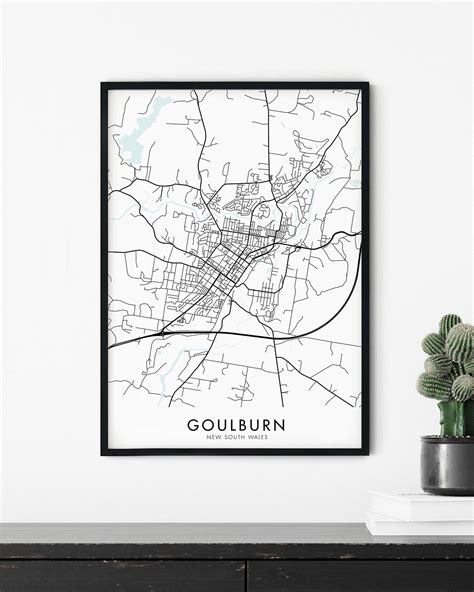 Goulburn NSW Map Print - Chelsea Chelsea