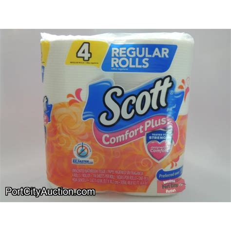 Scott Comfort Plus Unscented Bathroom Tissue 4-Regular Rolls