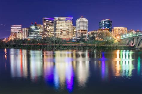 Rosslyn, Arlington, Virginia, USA Skyline on the Potomac River Stock ...