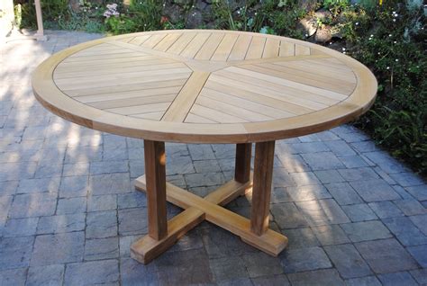 55" Round Fixed Table - Paradise Teak Outdoor Garden Furniture