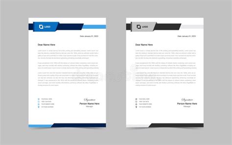 Abstract Modern Business Letterhead Design Clean and Professional ...