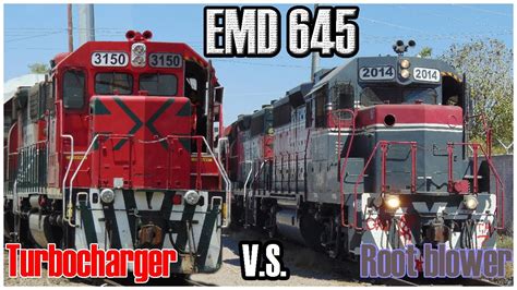 SD40-2 vs GP38-2 Sonidos de EMD 645 V16 - YouTube