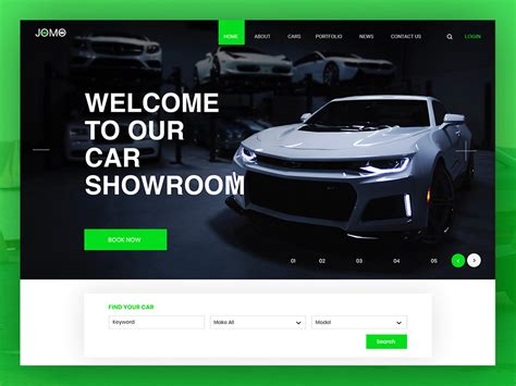 Jomo - Car Showroom PSD Template