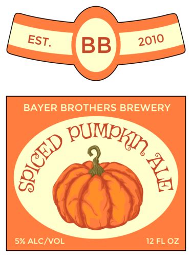 pumpkin brew beer label - Clip Art Library