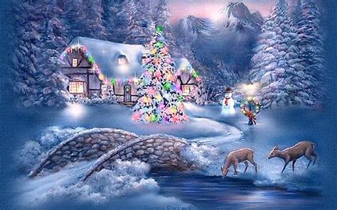 Christmas Scenery Wallpapers - Wallpaper Cave