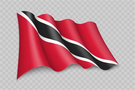 3D Realistic waving Flag of Trinidad and Tobago 25354958 Vector Art at Vecteezy