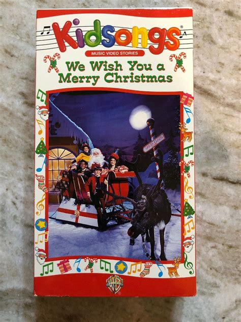 Kidsongs-We Wish You a Merry Christmas VHS 1992-TESTED-RARE VINTAGE-SHIP N 24HRS - VHS Tapes