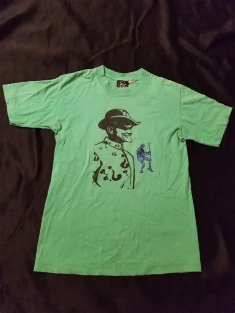 VINTAGE 90S BATMAN Forever Jim Carrey The Riddler T Shirt DC Comics Sz ...