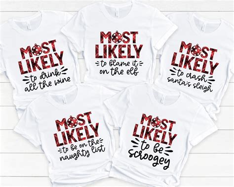 Most Likely to Christmas Shirts Matching Family Christmas - Etsy