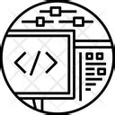 App Development Icon - Download in Line Style