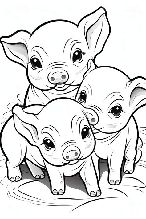 Free Pig coloring pages | For Kids | Baby coloring pages, Animal coloring pages, Coloring book art