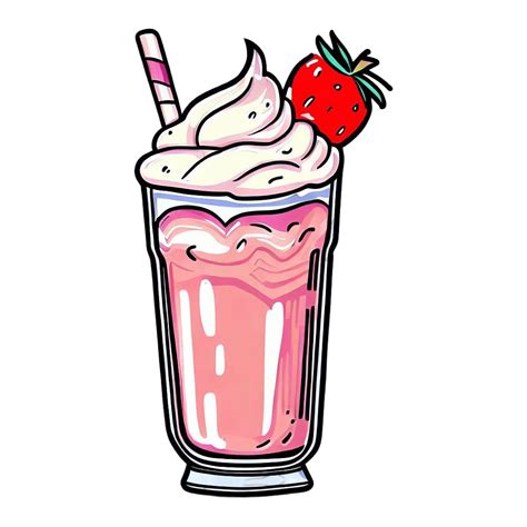 Milkshake Clip Art, Cute Illustration Graphic by collartstudio - Clip Art Library