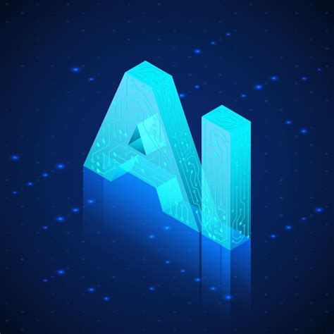 Premium Vector | Ai hologram. artificial intelligence isometric ...