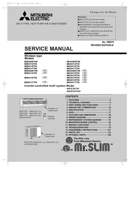 4 Images Mitsubishi Electric Air Conditioner User Manual And Review ...