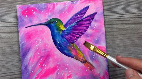 Acrylic Paintings Of Hummingbirds