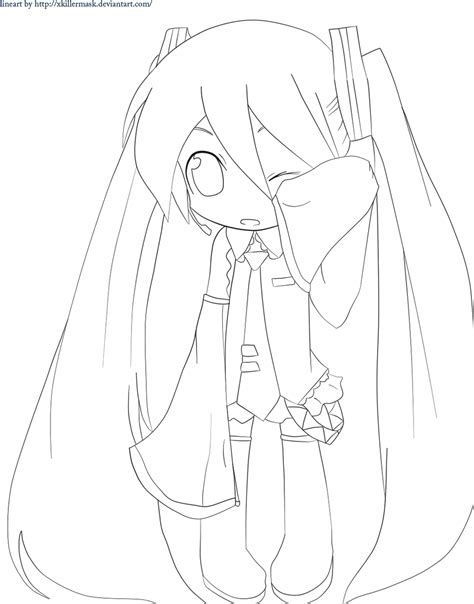 Chibi Body Base Coloring Pages